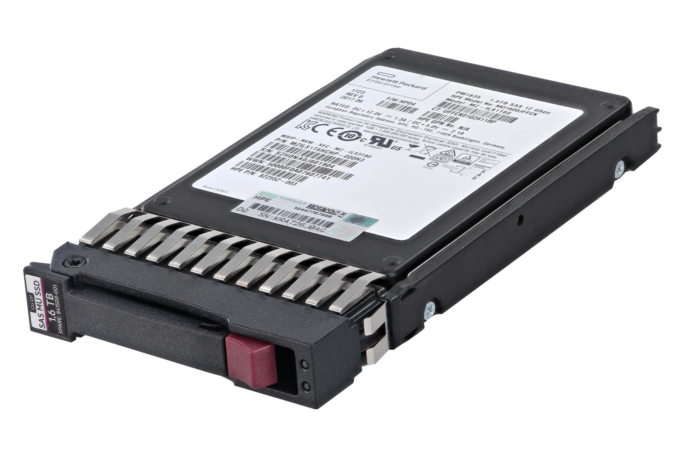 HP DRV SSD 1.6TB 12G 2.5 SAS (841500-001-RFB) thumbnail