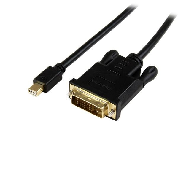 StarTech.com 1,8 m Mini DisplayPort naar DVI actieve adapter kabel mDP naar DVI 1920x1200 zwart (MDP2DVIMM6BS) thumbnail