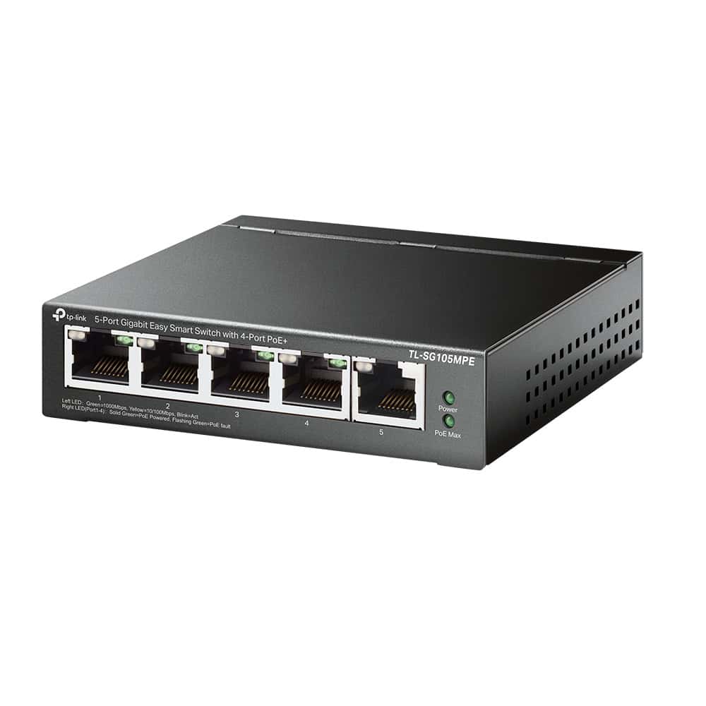 TP-Link TL-SG105MPE netwerk-switch L2 Gigabit Ethernet (10/100/1000) Power over Ethernet (PoE) Zwart (SG105MPE) thumbnail