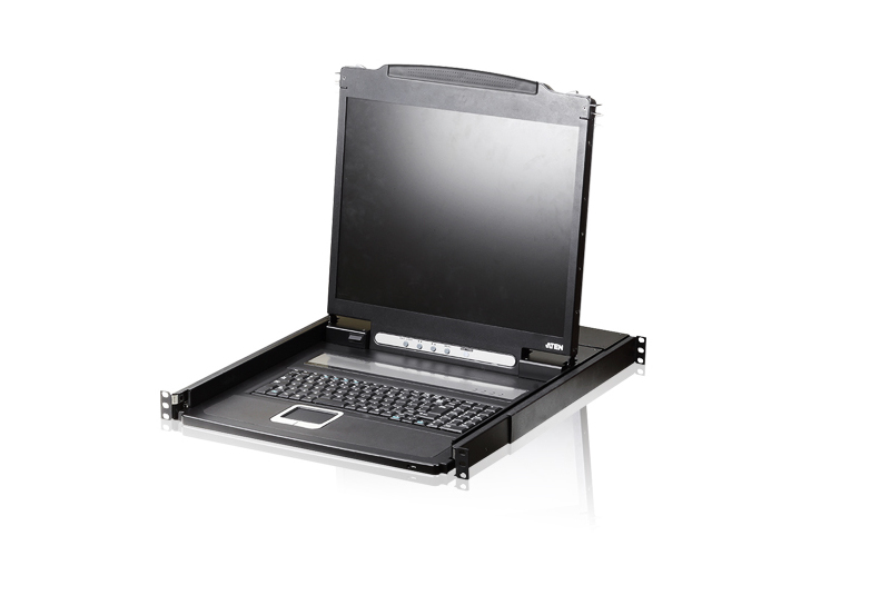 ATEN CL1000N rack console 48,3 cm (19) Zwart 1U (CL1000N-ATA-2XK06SG) thumbnail