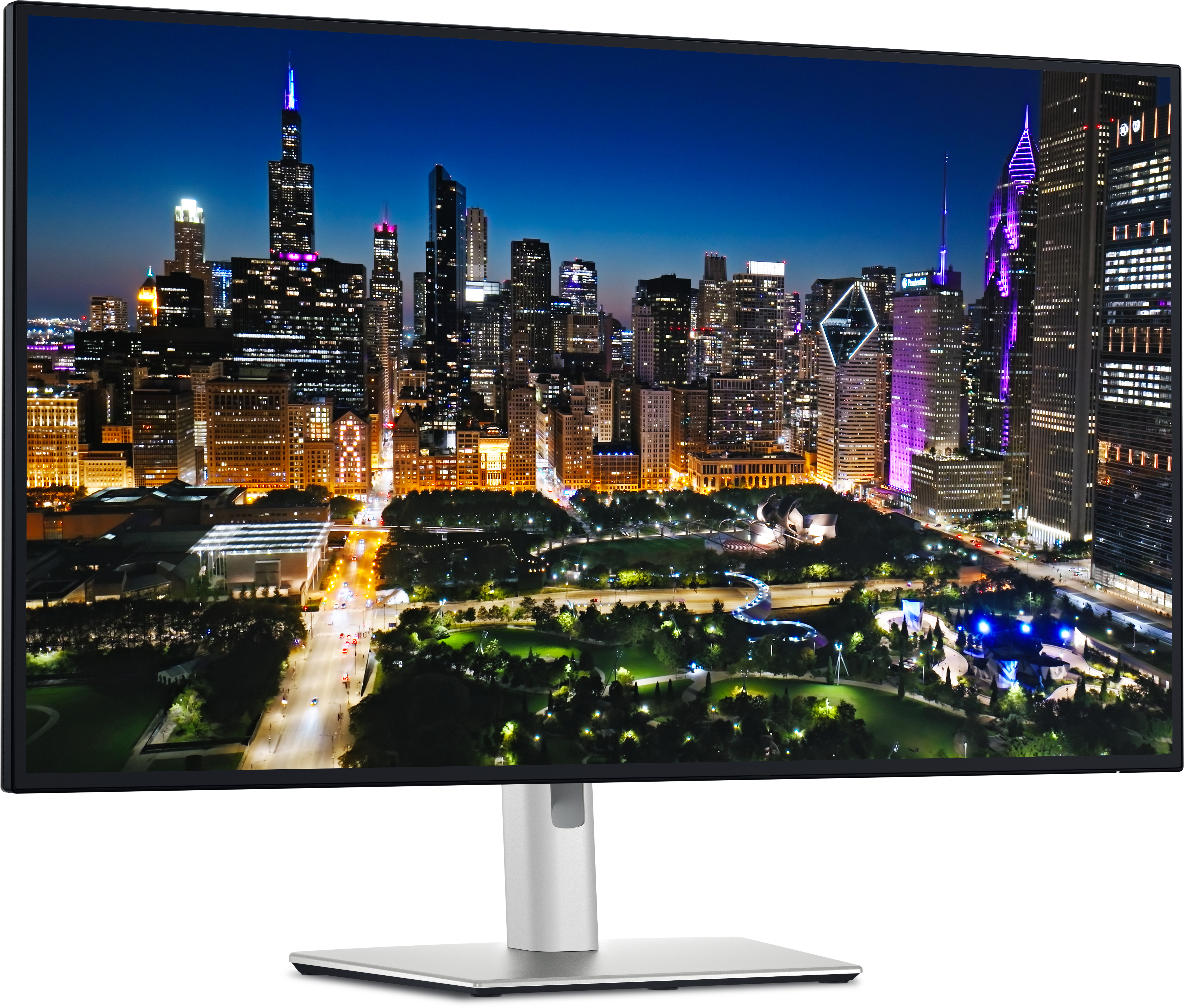DELL UltraSharp U3225QE computer monitor 80 cm (31.5") 3840 x 2160 Pixels 4K Ultra HD LCD Zwart, Zilver (U3225QE) thumbnail