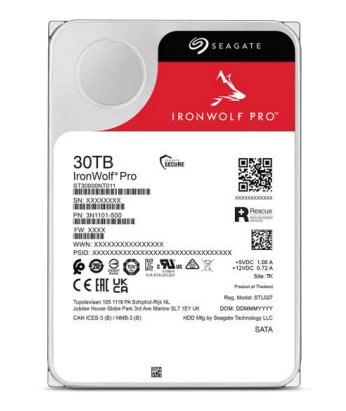 Seagate IronWolf Pro ST30000NT011 interne harde schijf 30 TB 7200 RPM 512 MB 3.5" SATA III (ST30000NT011) thumbnail