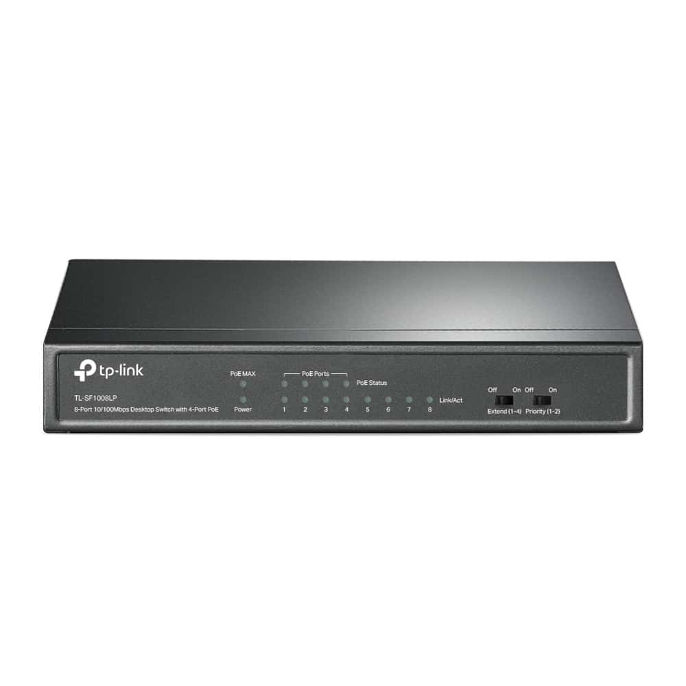 TP-Link TL-SF1008LP netwerk-switch Unmanaged Fast Ethernet (10/100) Power over Ethernet (PoE) Zwart (SF1008LP) thumbnail