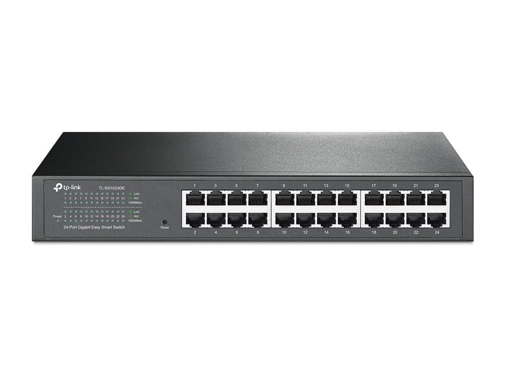 TP-Link TL-SG1024DE Managed L2 Gigabit Ethernet (10/100/1000) 1U Zwart (SG1024DE) thumbnail