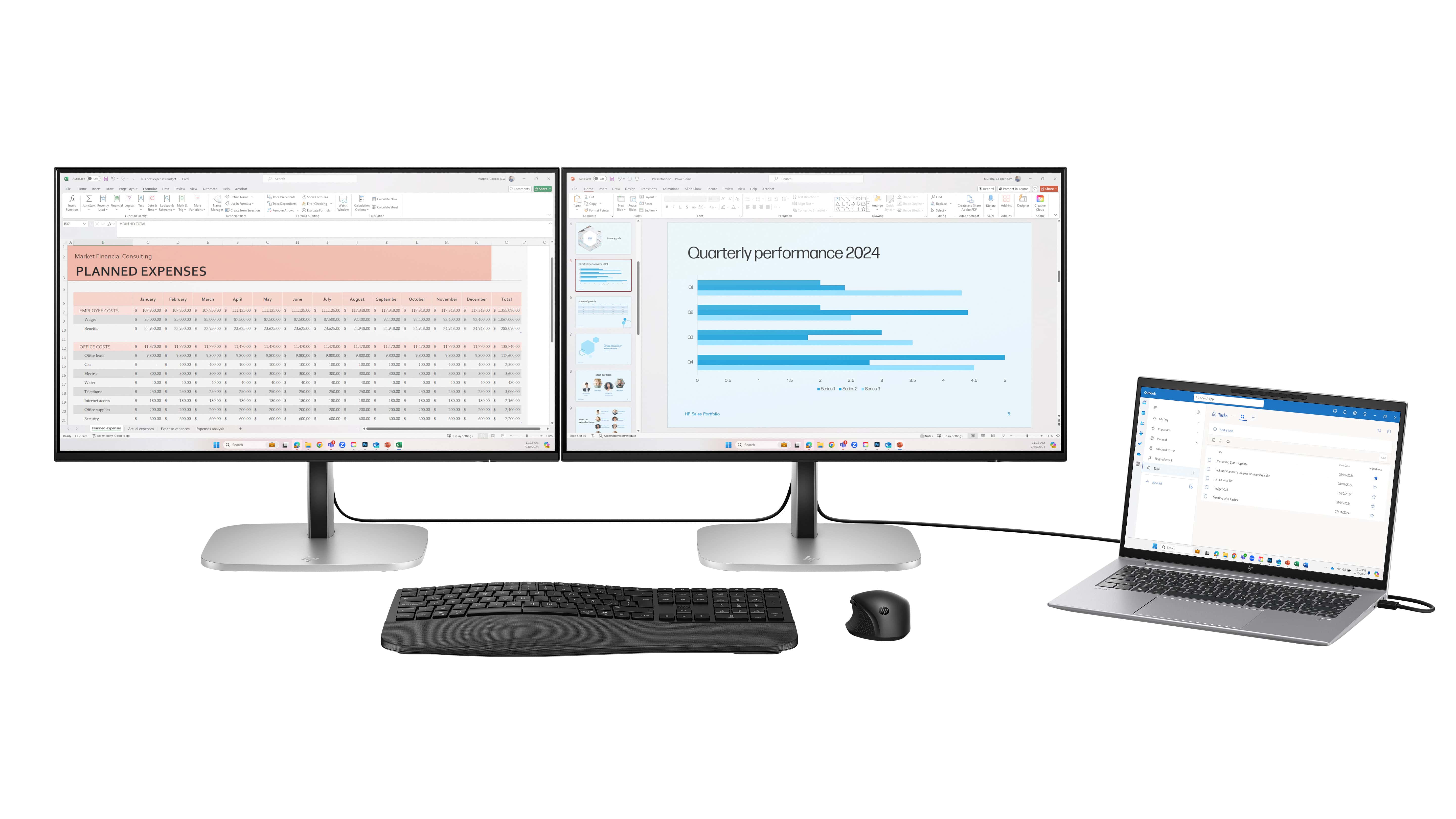 HP Series 5 Pro Serie 5 Pro 23,8 inch FHD USB-C-monitor - 524pu (9D9V7AA) thumbnail