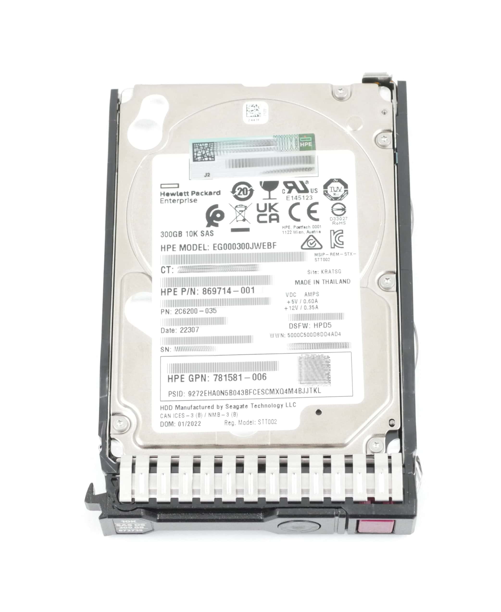 HP Hot-Plug 300GB 10K Rpm 2.5 (EG000300JWEBF) thumbnail