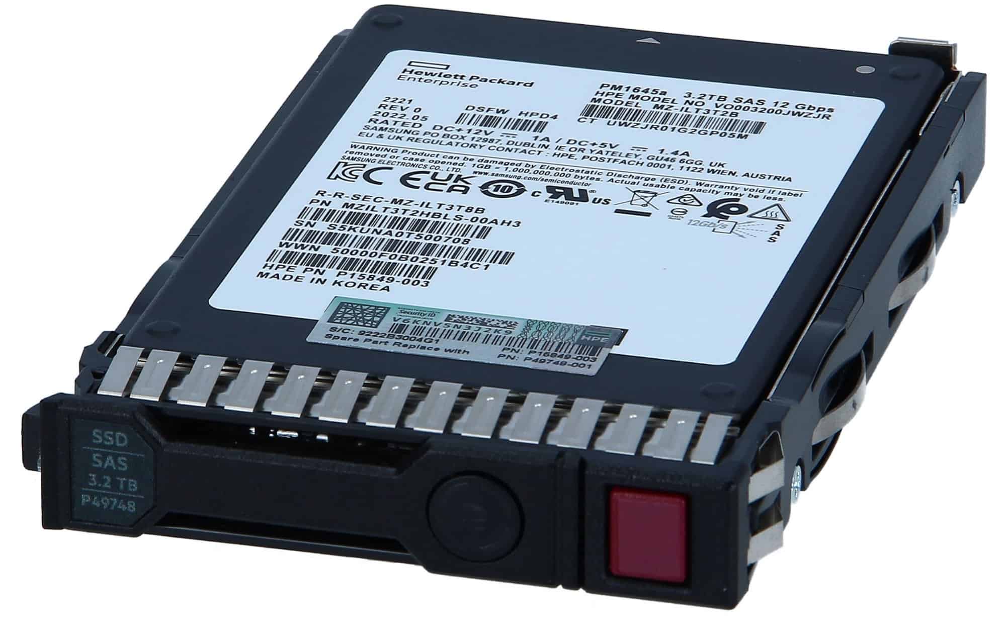 HP SPS-DRV SSD 3.2TB SFF SAS MU (P49748-001-RFB) thumbnail