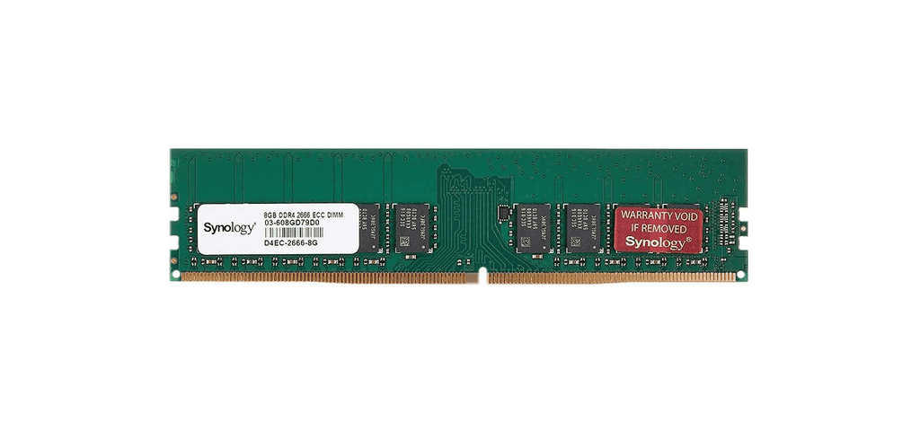 Synology NAS ECC RAM 8GB Module (DDR4-2666 8GB) 1 M BULK (D4EC-2666-8G-BULK) (D4EC-2666-8G-BULK) thumbnail