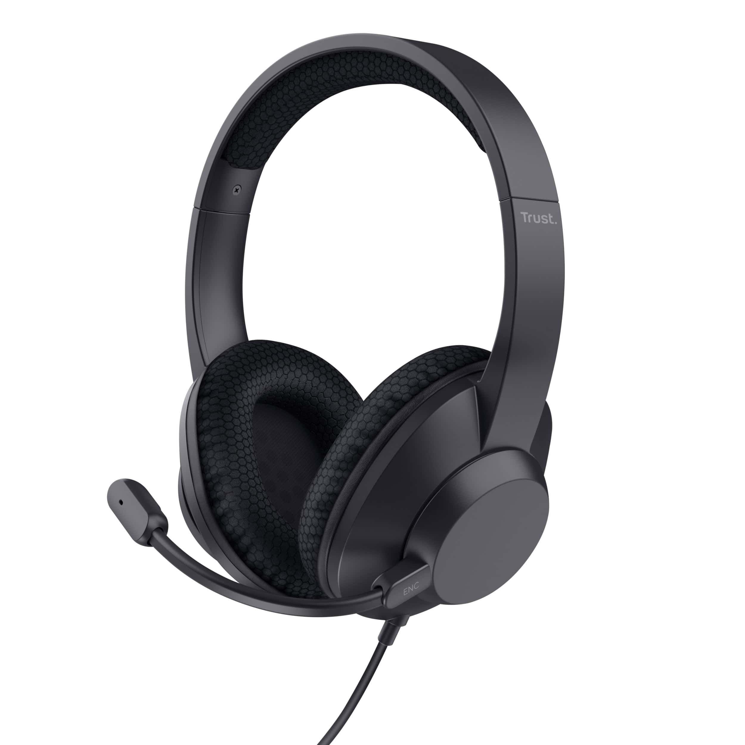 Trust Ayda Max Headset Bedraad Hoofdband Oproepen/muziek USB Type-C / USB Type-A Zwart (25462) thumbnail