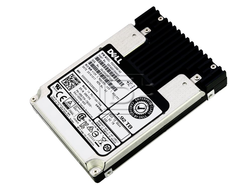 Dell 1.92TB 12GB 2.5INCH RI SAS SSD (R87FK-RFB) thumbnail