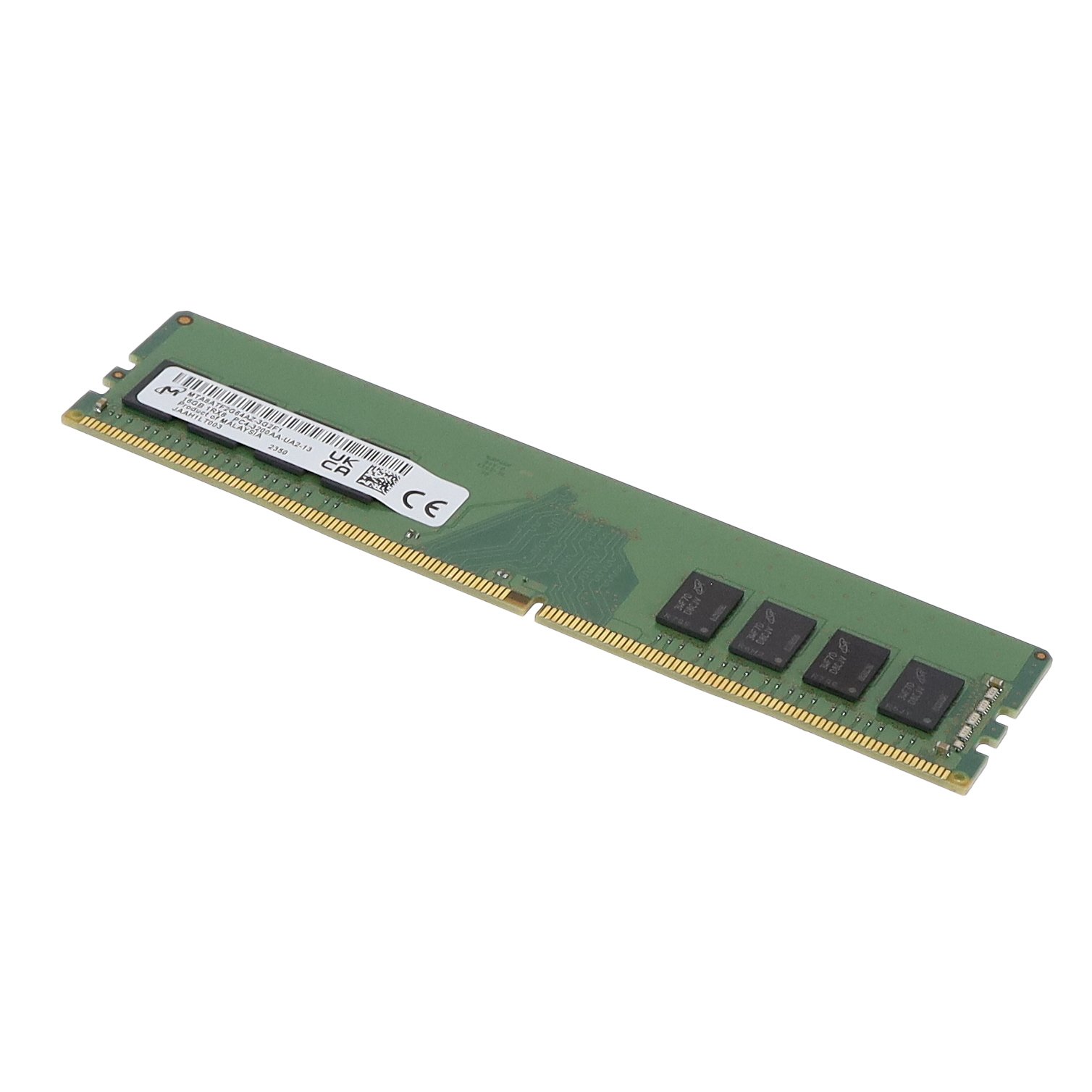 MICRON 8GB (1*8GB) 1RX8 PC4-25600AA-U DDR4-3200MHZ UDIMM (MTA8ATF1G64AZ-3G2) thumbnail