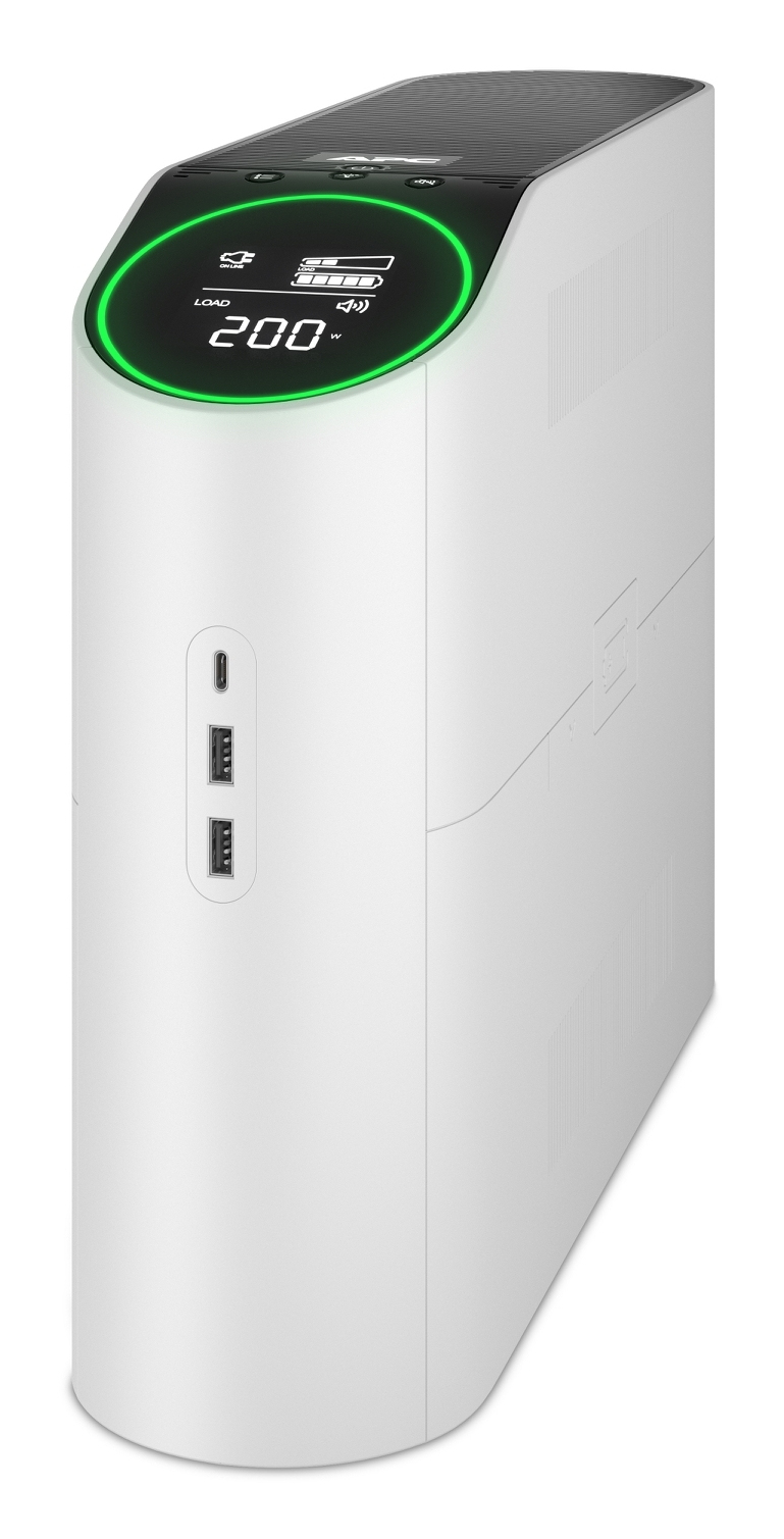 APC Back-UPS Pro voor gamen, 2200VA/1320W, Tower, 230V, 4x Schuko en 2x IEC C13 uitgangen, RGB verlichting, Pure sinusgolf, Arctic (Wit) (BGM2200-GR) thumbnail