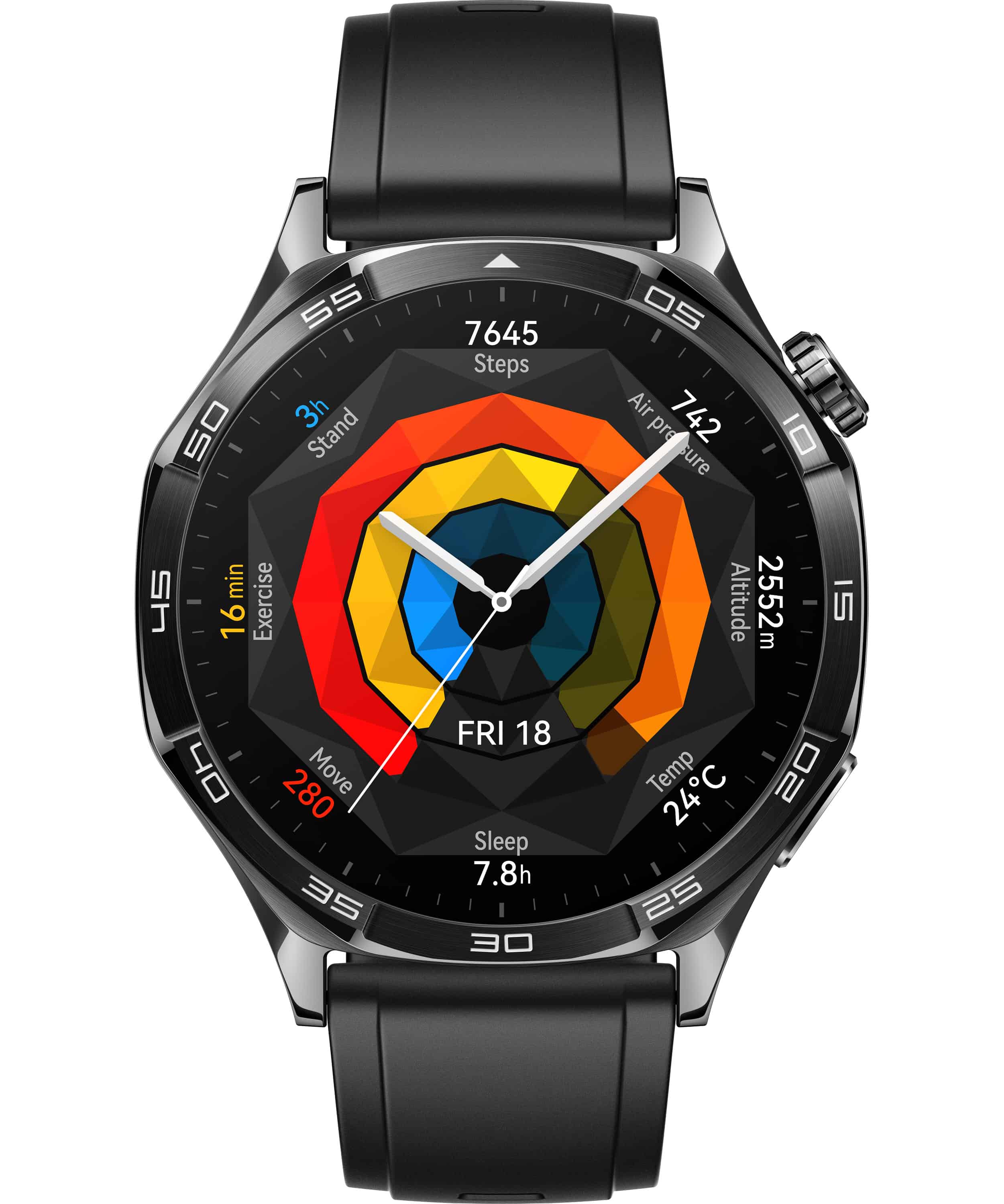 Huawei WATCH GT5 46mm 3,63 cm (1.43") AMOLED Digitaal 466 x 466 Pixels Zwart GPS (55020DKM) thumbnail