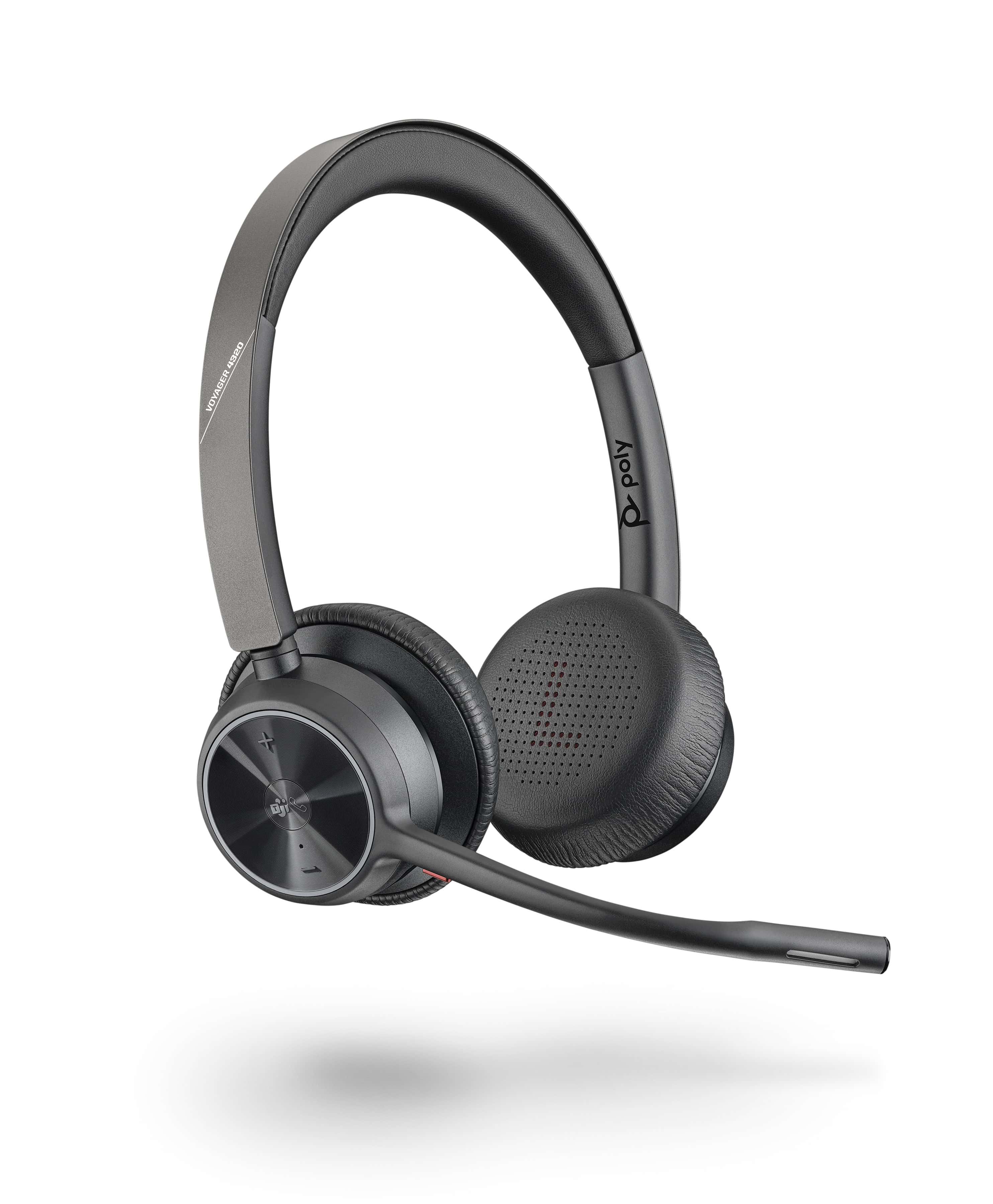 Poly Voyager 4320 UC Headset Draadloos Hoofdband Kantoor/callcenter USB Type-C Bluetooth Zwart (218478-02) thumbnail