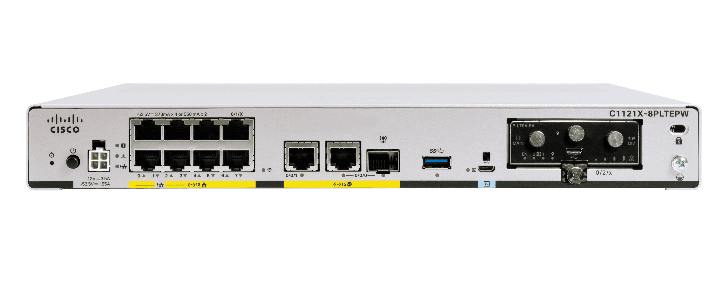 Cisco ISR 1100 4P Dual GE Ethernet No AC adapter (C1111-4PLTEEA-G5) thumbnail