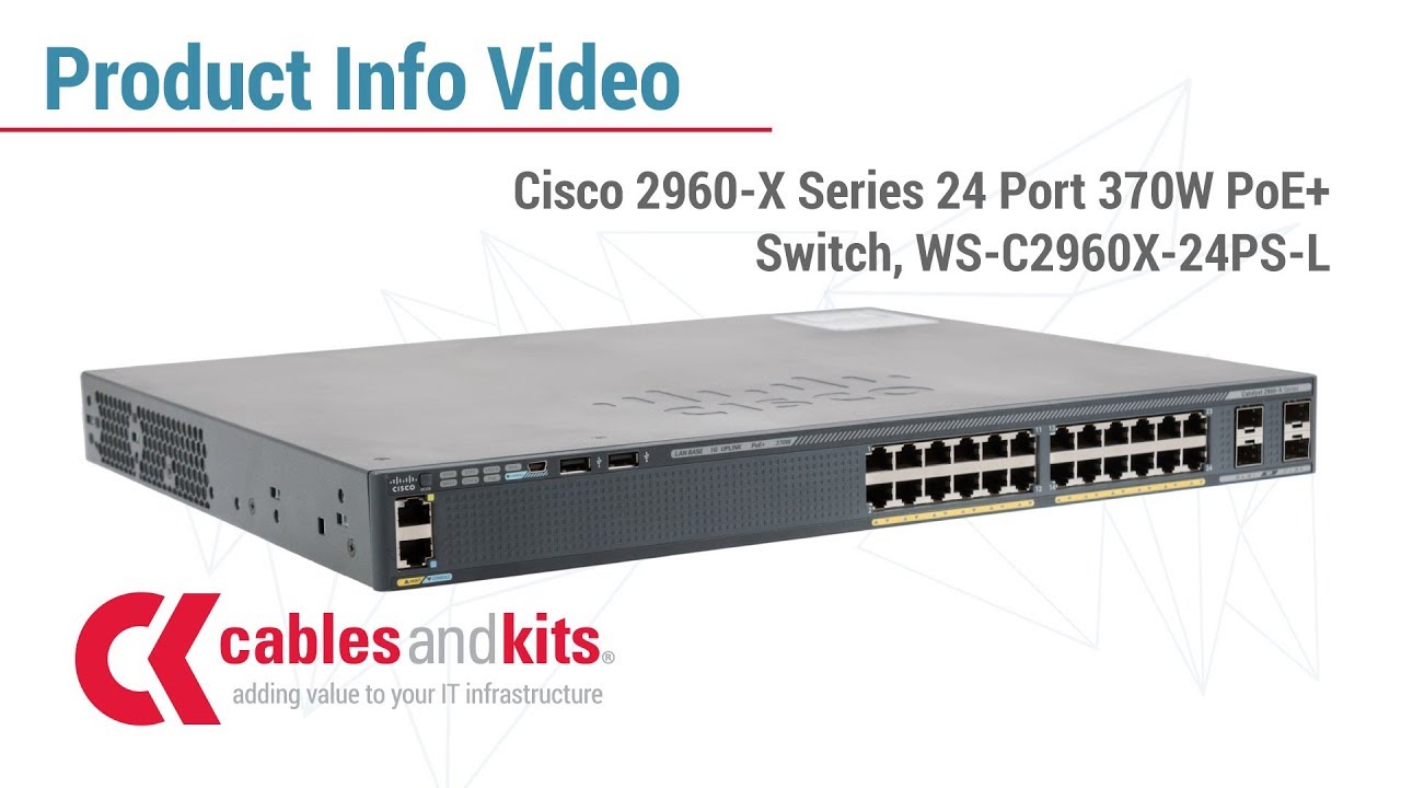 Cisco Catalyst 2960X-24TS-LL - switch (WS-C2960X-24TS-LL) thumbnail