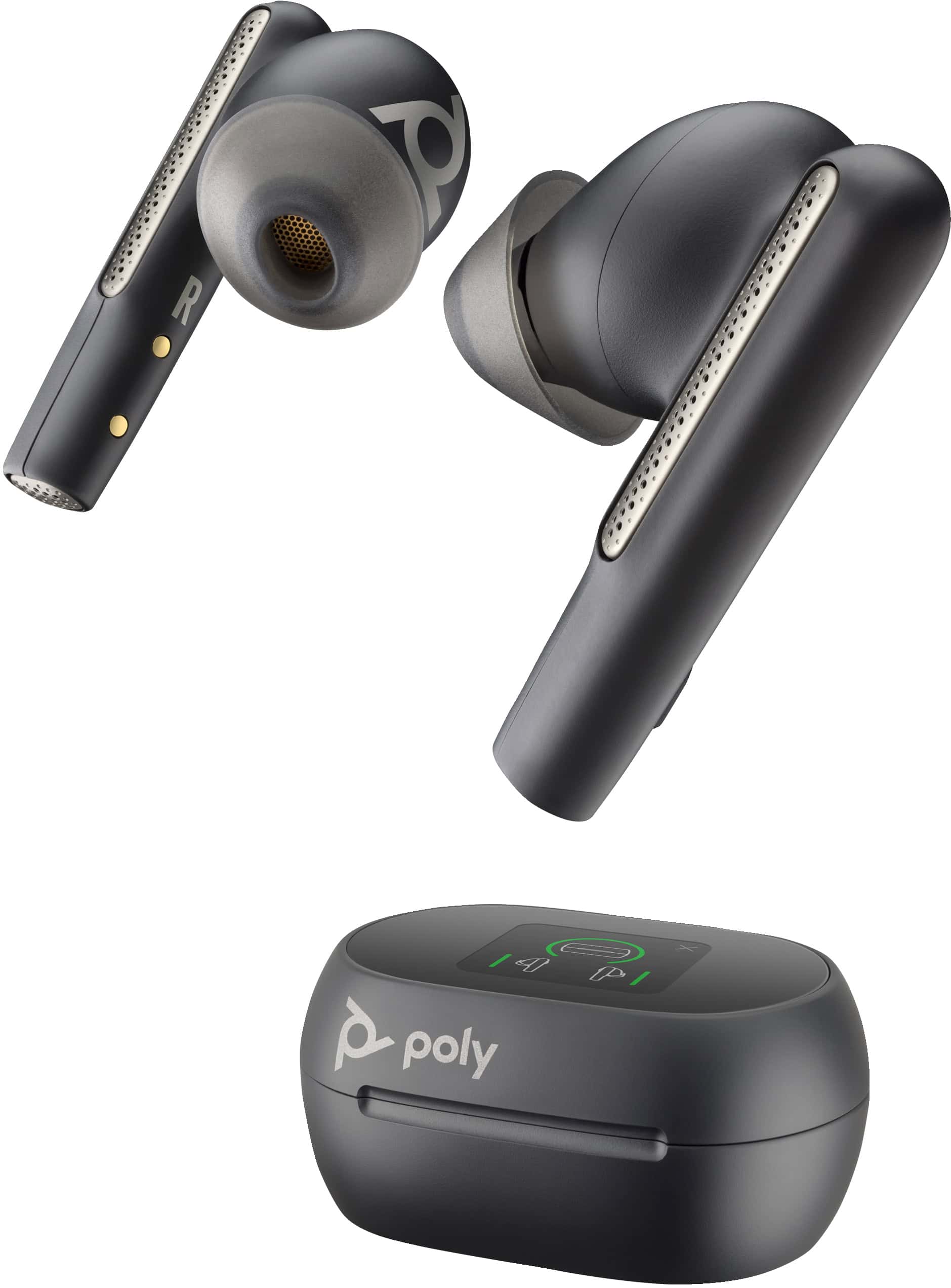 Poly Voyager Free 60+ UC Carbon Black Earbuds + BT700 USB-C-adapter + oplaadcase met touchscreen (7Y8H2AA) thumbnail
