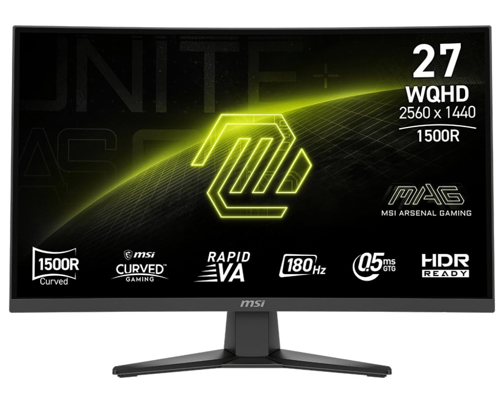 MSI MAG 275CQFDE E18 computer monitor 68,6 cm (27) 2560 x 1440 Pixels Wide Quad HD Zwart (9S6-3CE91H-002) thumbnail