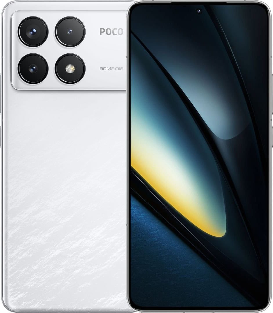 Xiaomi Poco F6 Pro 5G Dual Sim 12GB RAM 512GB - White (MZB0HBDEU) thumbnail