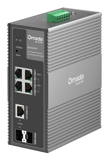 TP-Link IES206GPP netwerk-switch Managed Gigabit Ethernet (10/100/1000) Power over Ethernet (PoE) Zwart (IES206GPP(UN)) thumbnail
