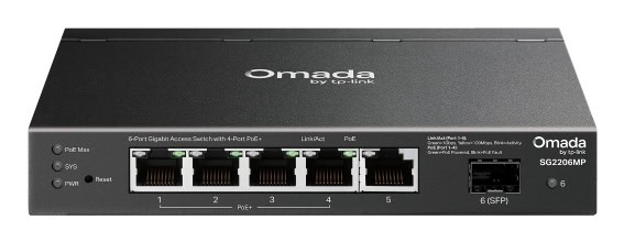 TP-Link Omada SG2206MP netwerk-switch L2 Gigabit Ethernet (10/100/1000) Power over Ethernet (PoE) (SG2206MP) thumbnail