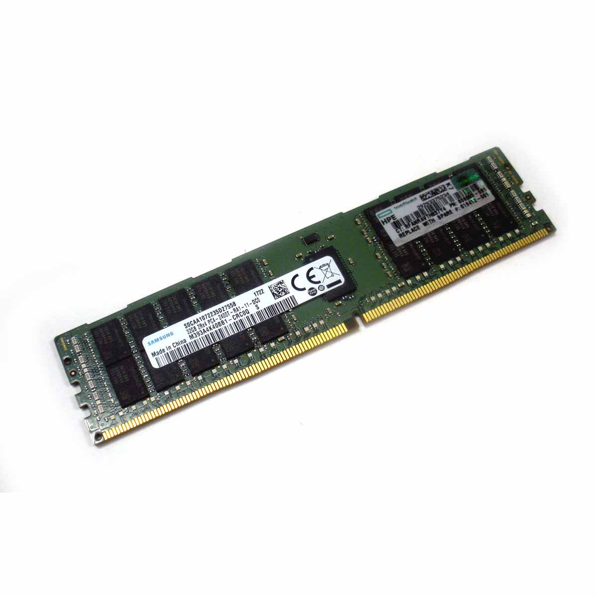 HP 32GB (1*32GB) 2RX4 PC4-19200T-R DDR4-2400MHZ RDIMM (T2) (805351-B21-T2) thumbnail