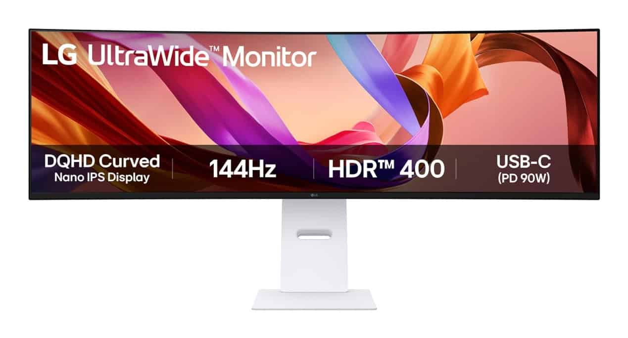 LG 49U950A-W computer monitor 124,5 cm (49) 5120 x 1440 Pixels Dual QHD LED Zwart, Wit (49U950A-W.AEU) thumbnail