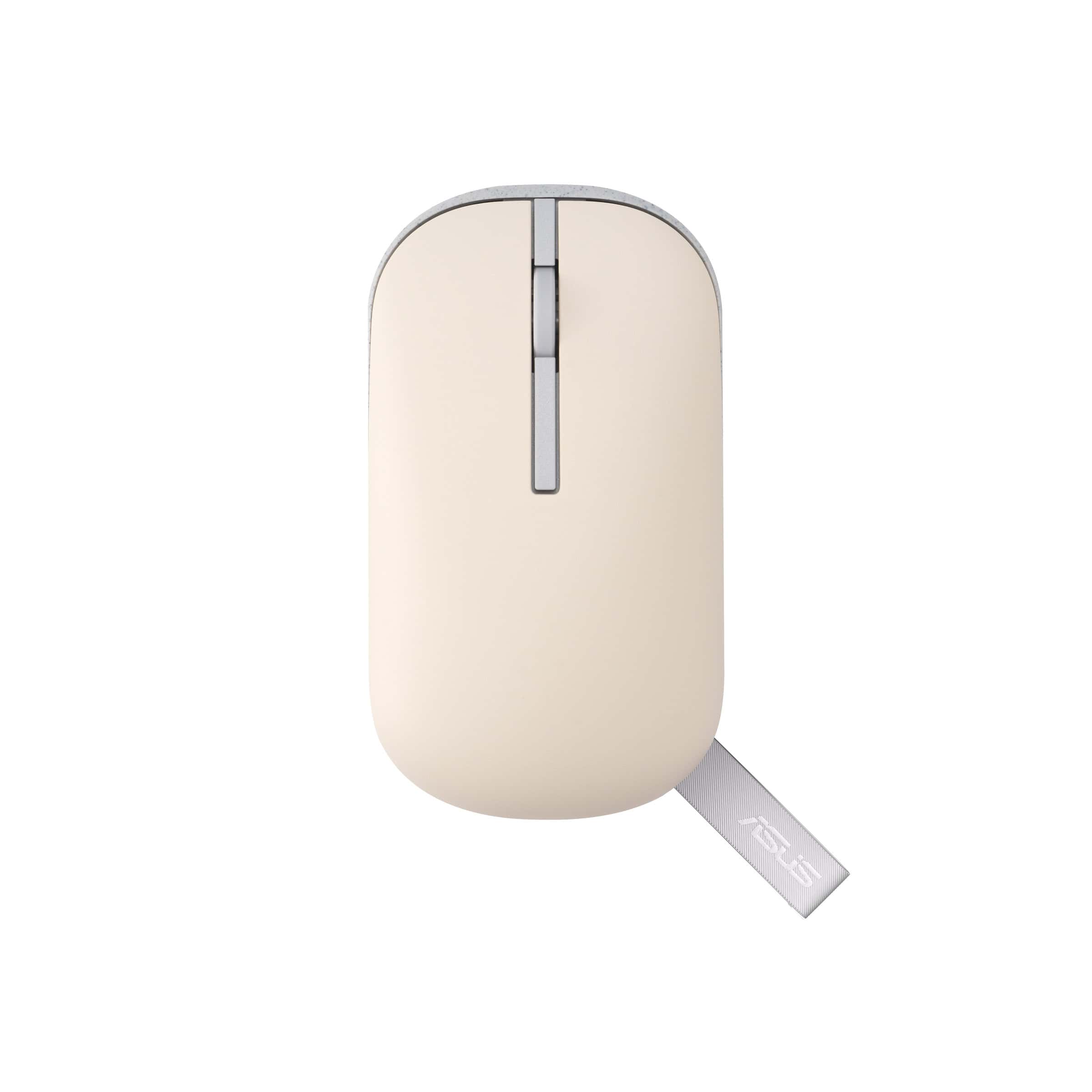 ASUS Marshmallow Mouse MD100 muis Kantoor Ambidextrous RF-draadloos + Bluetooth Optisch 1600 DPI (90XB07A0-BMU0A0) thumbnail