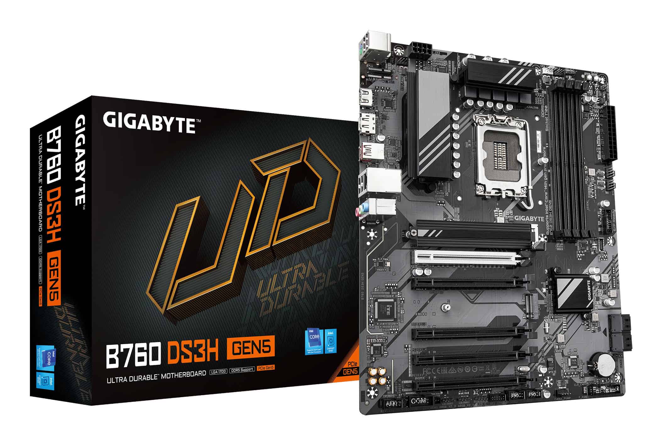 GIGABYTE B760 DS3H GEN5 moederbord Intel B760 Express LGA 1700 ATX (B760 DS3H GEN5) thumbnail