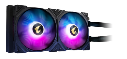 GIGABYTE AORUS WATERFORCE X 280 Processor Alles-in-één vloeistofkoeler Zwart 1 stuk(s) (GP-AORUS WATERFORCE X 280) thumbnail