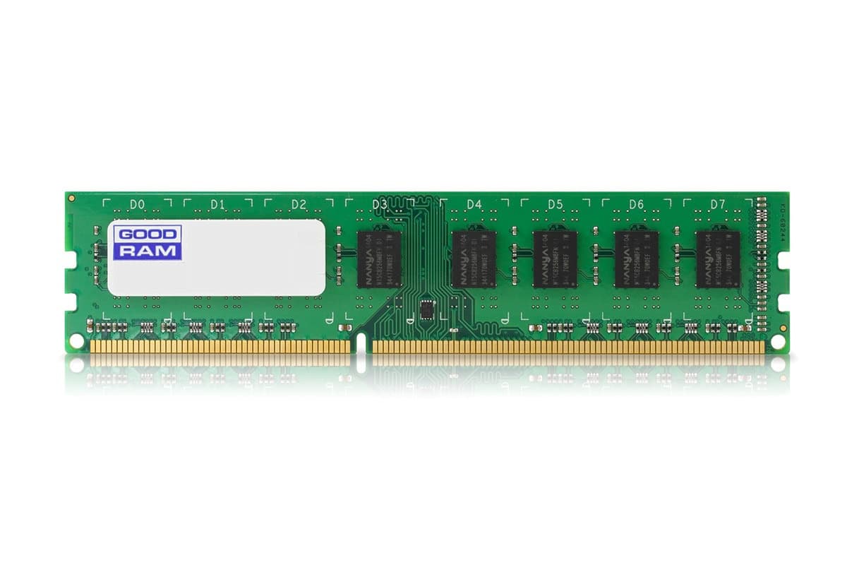 Goodram 2GB DDR3 DIMM geheugenmodule 1 x 2 GB (GEDC10M800-960NS10B) thumbnail