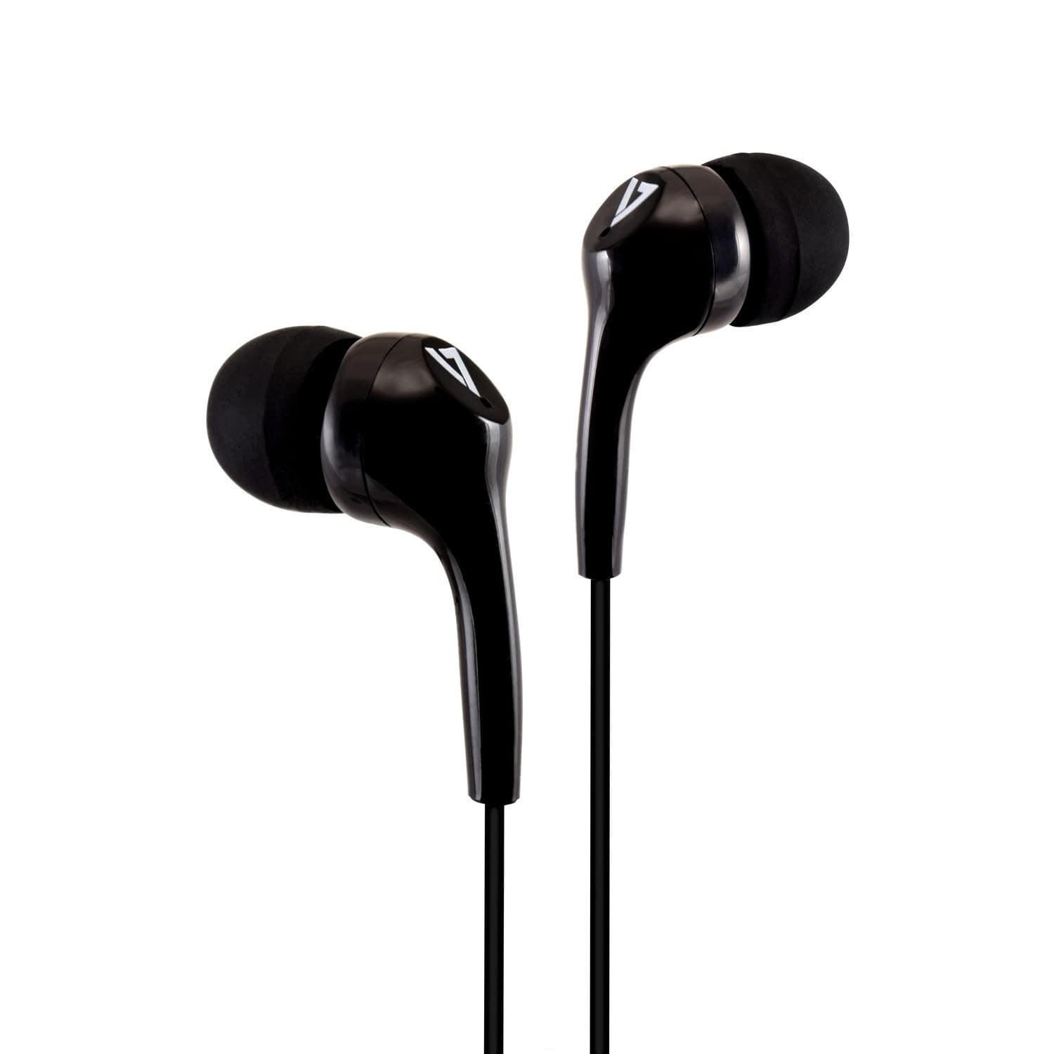 V7 HA105-3EB hoofdtelefoon/headset Bedraad In-ear Muziek Zwart (HA105-3EB) thumbnail