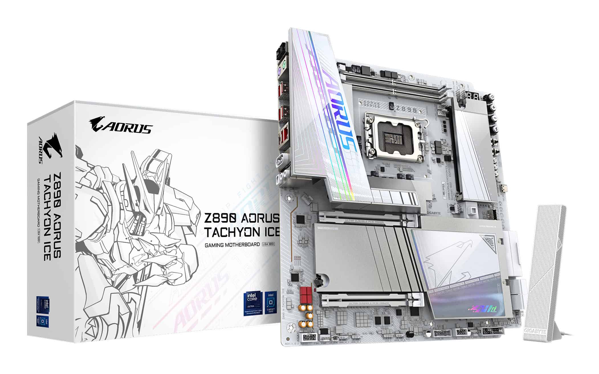GIGABYTE Z890 AORUS TACHYON ICE Intel Z890 LGA 1851 (Socket V1) Verlengd ATX (Z890 A TACHYON ICE) thumbnail