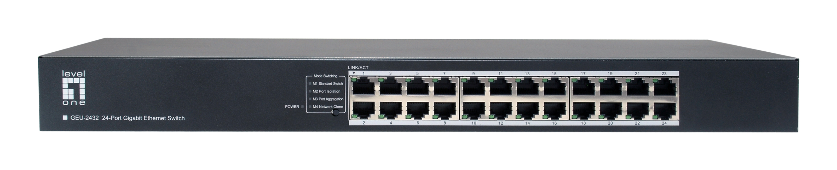 LevelOne GEU-2432 Unmanaged Gigabit Ethernet (10/100/1000) 1U Grijs (GEU-2432) thumbnail