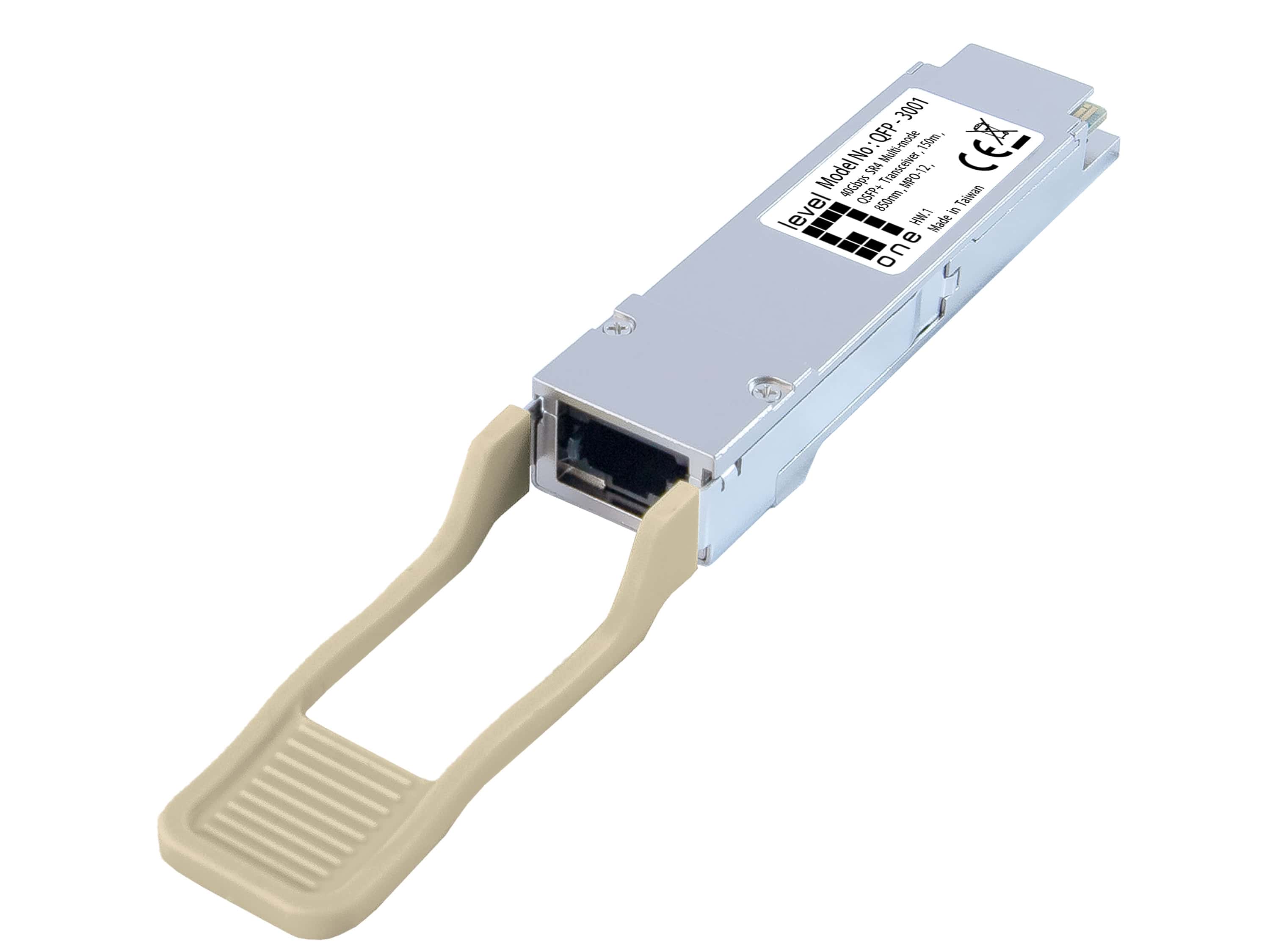 LevelOne QFP-3001 netwerk transceiver module Vezel-optiek 40000 Mbit/s QSFP+ 850 nm (QFP-3001) thumbnail