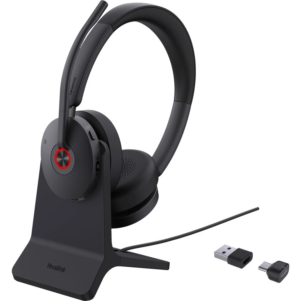 Yealink BH74 Teams - Headset - on-ear (BH74 WITH STAND UC USB-C/A) (BH74 WITH STAND UC USB-C/A) thumbnail