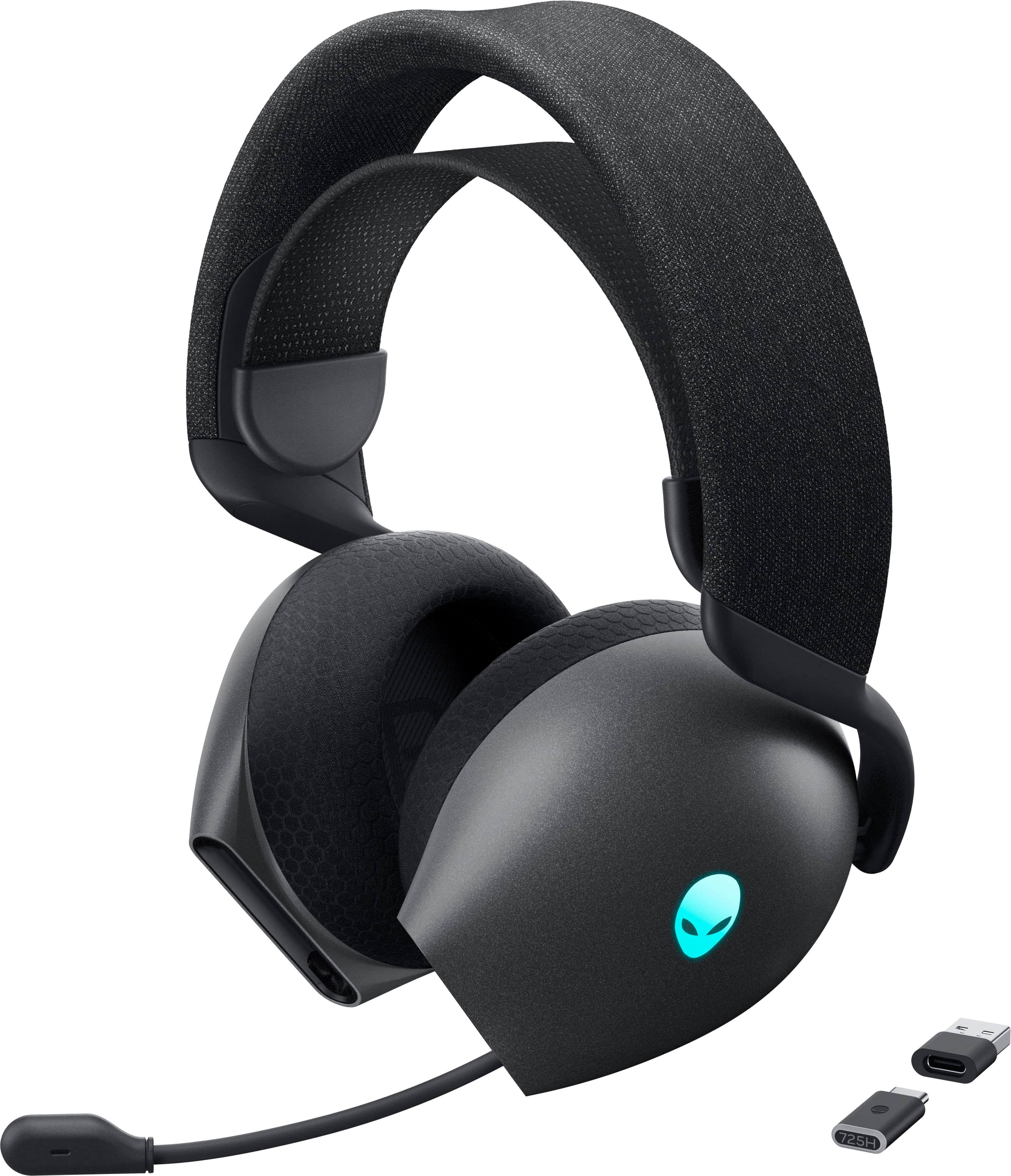 Alienware AW725H Headset Bedraad en draadloos Hoofdband Gamen USB Type-C Bluetooth Zwart (AW725H-G-DEAM) thumbnail