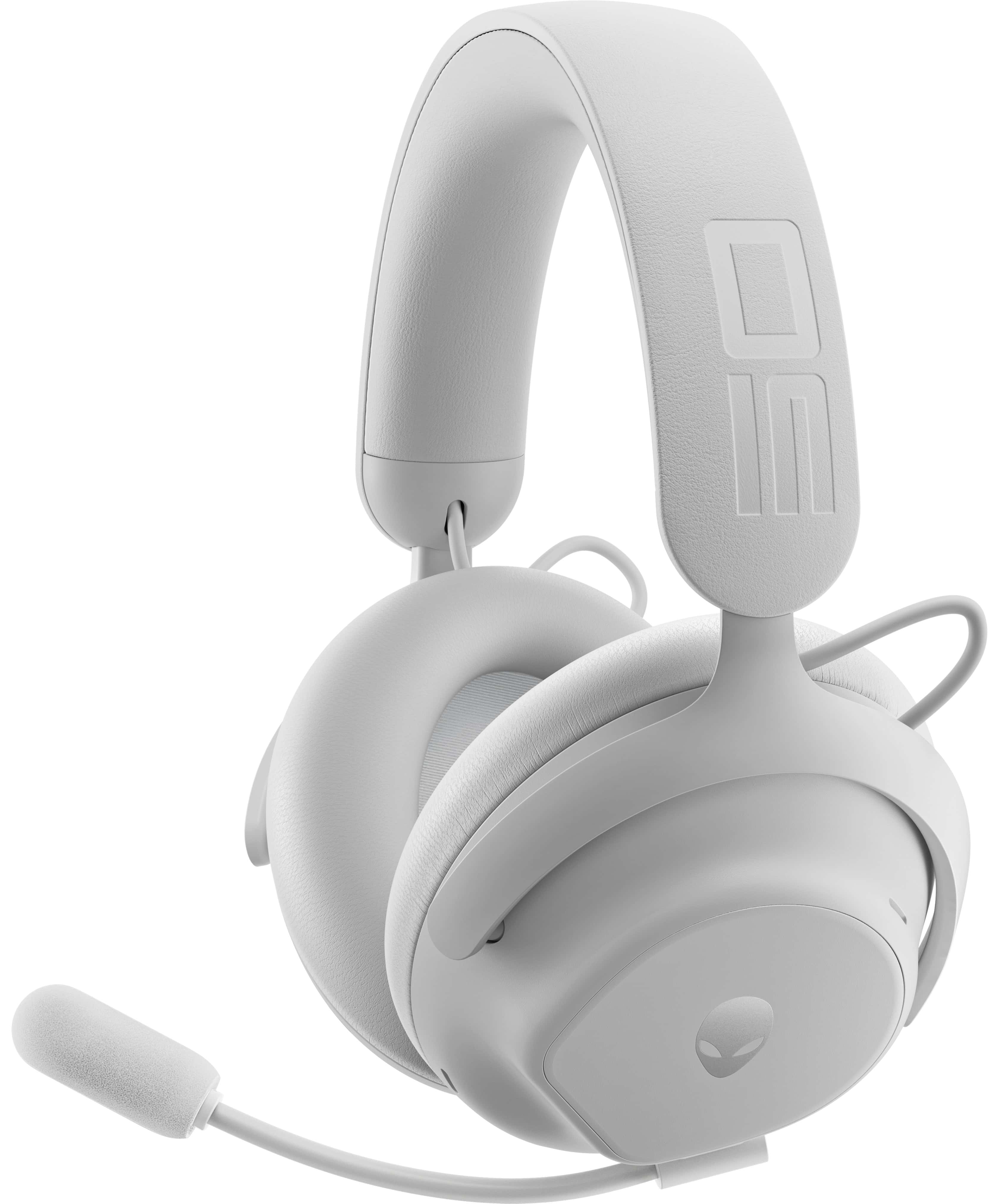 Alienware PRO-HS-G-DEAM Headset Bedraad en draadloos Hoofdband Gamen USB Type-C Bluetooth Zwart, Wit (PRO-HS-W-DEAM) thumbnail