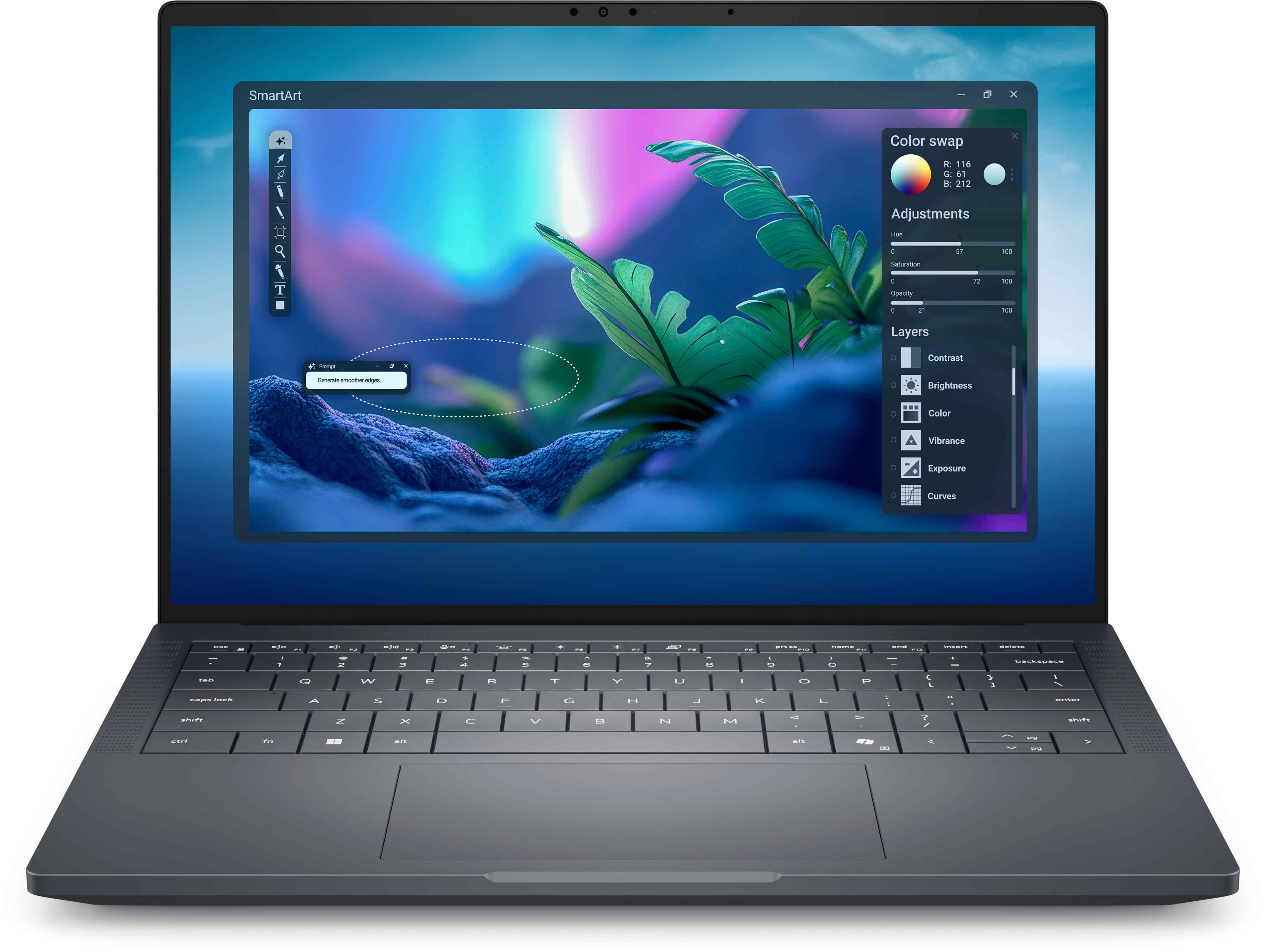 DELL Pro Max MA14250 Intel Core Ultra 7 265H Laptop 35,6 cm (14) Full HD+ 32 GB LPDDR5x-SDRAM 1 TB SSD Wi-Fi 7 (802.11be) Windows 11 Pro Engels Grijs (WY8DK) thumbnail