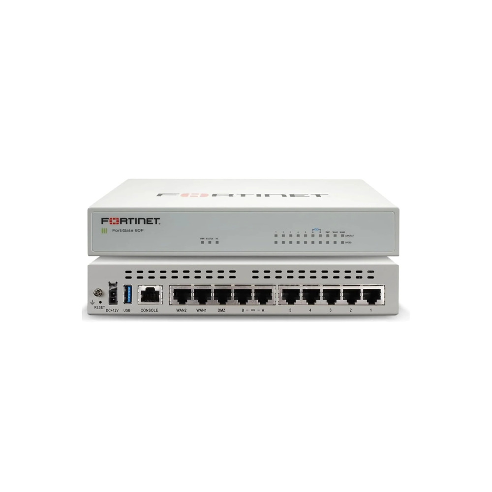 Fortinet Fortigate 60F 10 x GE RJ45 ports. (including 7 x Internal Ports, 2 x WAN Ports) (FG-60F) thumbnail