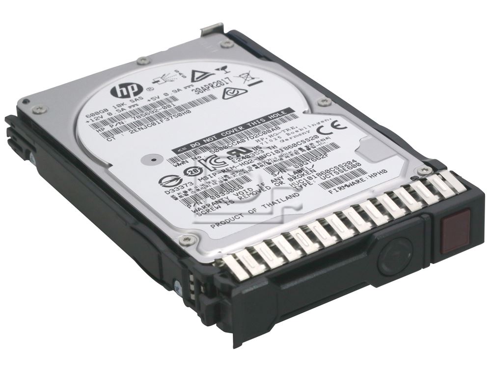 HPE 600GB 12G SAS10K (2.5) SFF (Bulk) (781516-B21B) thumbnail