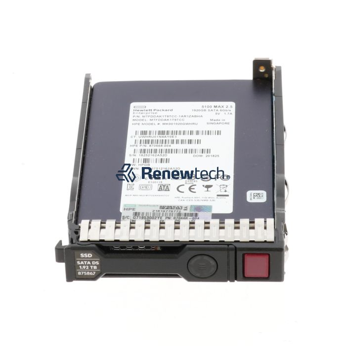 HPE 1.92TB SATA SSD 2.5" SFF SC (875478-B21B) thumbnail