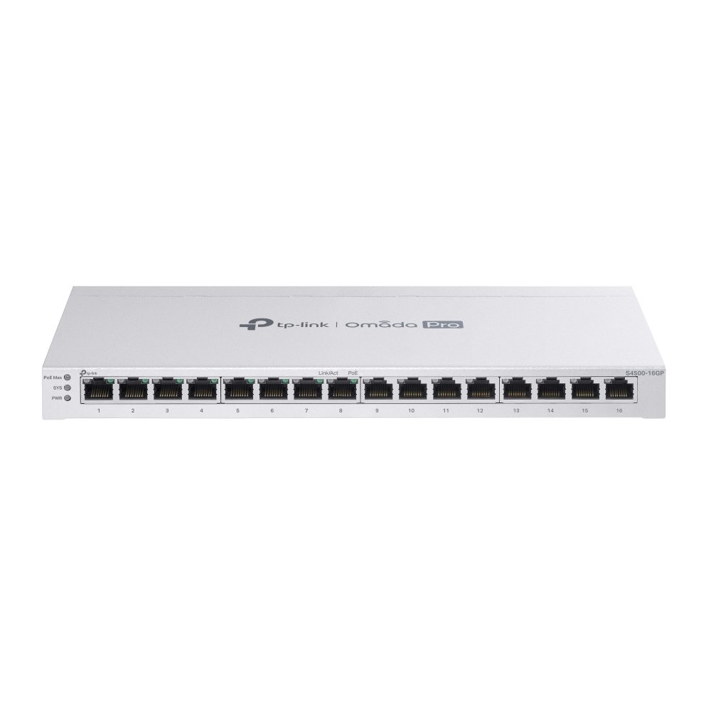TP-Link Omada Pro S4500-16GP netwerk-switch Managed L2/L2+ Gigabit Ethernet (10/100/1000) Power over Ethernet (PoE) Grijs (S4500-16GP(UN)) thumbnail