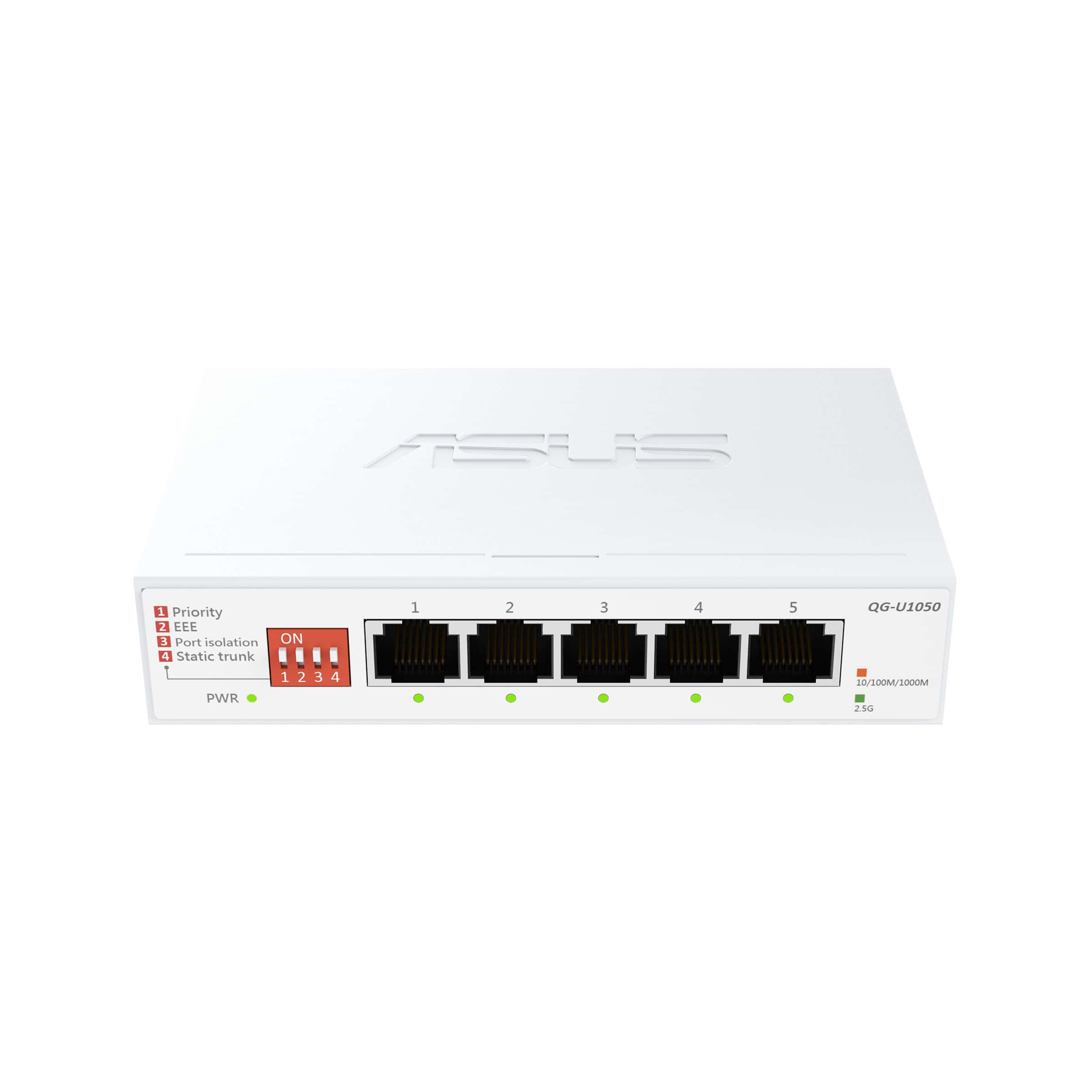 ASUS QG-U1050 Unmanaged 2.5G Ethernet (100/1000/2500) Wit (90IG09Z0-MO3B00) thumbnail
