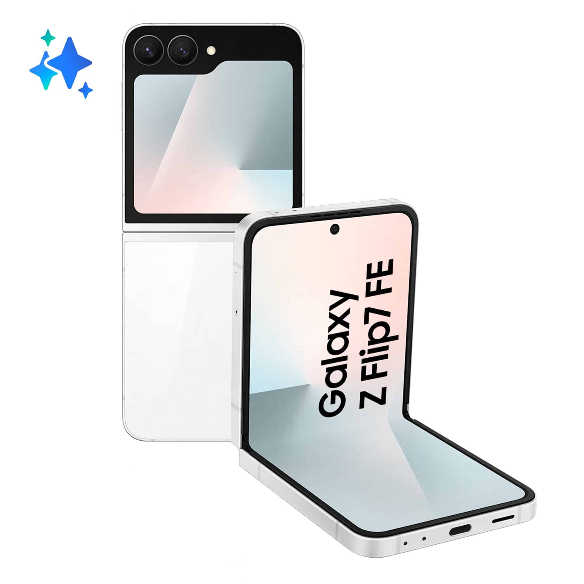 Samsung Galaxy Z Flip7 FE 17 cm (6.7) 5G 8 GB 256 GB 4000 mAh Wit (SM-F761BZWHEUE) thumbnail