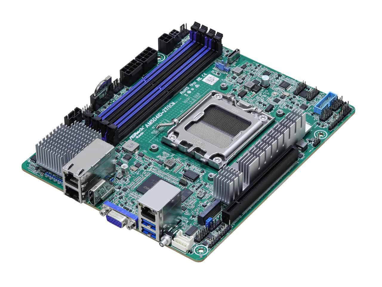 ASRock Mainboard AM5D4ID-2T/BCM mini-ITX Sockel AM5 Single (AM5D4ID-2T/BCM) thumbnail