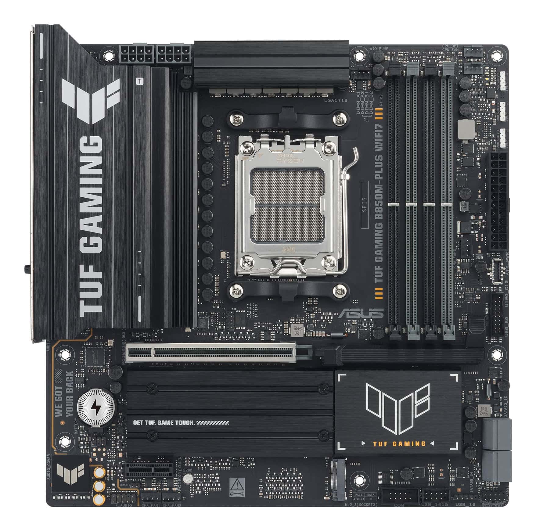 ASUS TUF GAMING B850M-PLUS WIFI7 AMD B850 Socket AM5 micro ATX (90MB1MU0-M0EAY0) thumbnail