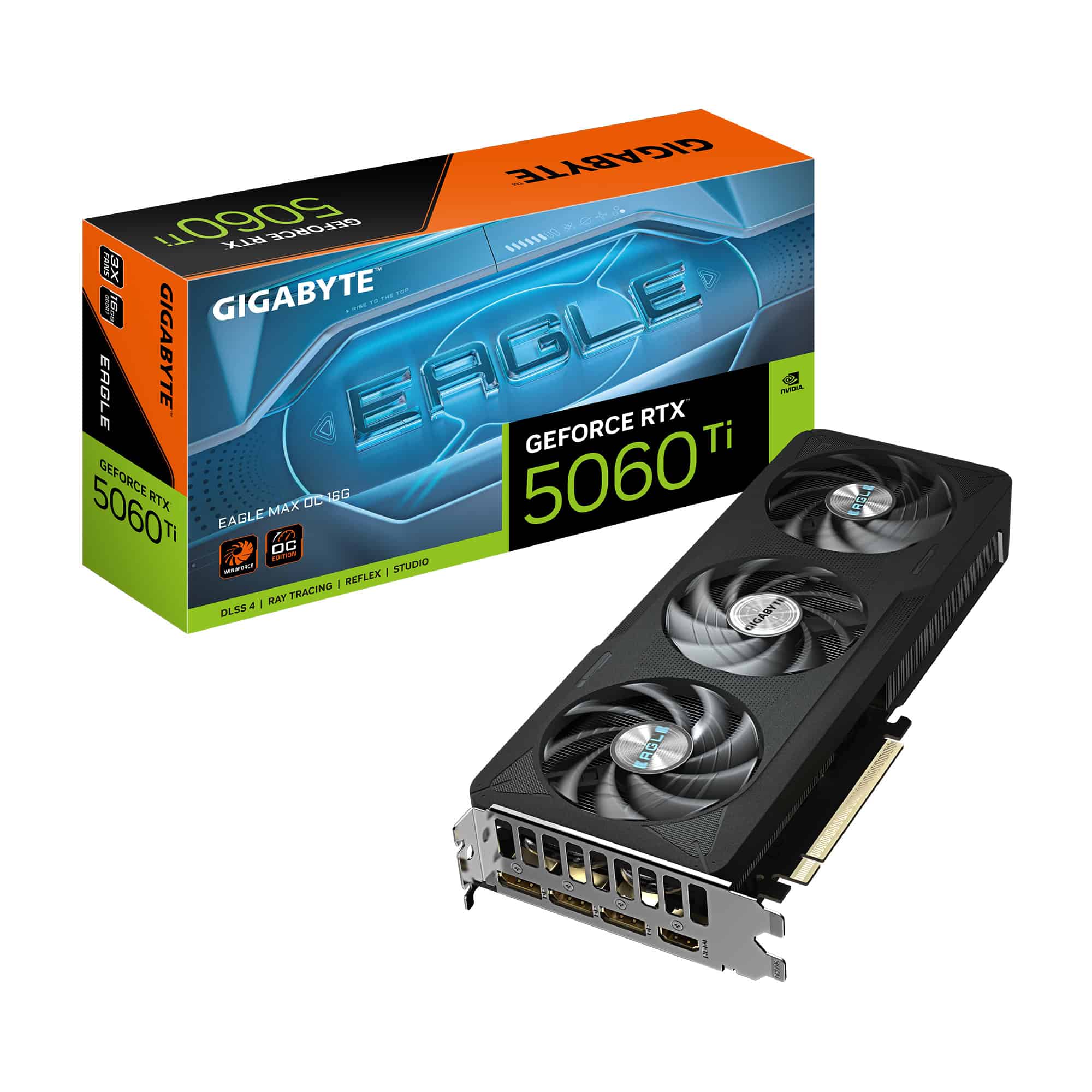 GIGABYTE GeForce RTX 5060 Ti EAGLE MAX OC 16G NVIDIA 16 GB GDDR7 (GV-N506TEAGLEMAX OC-16GD) thumbnail