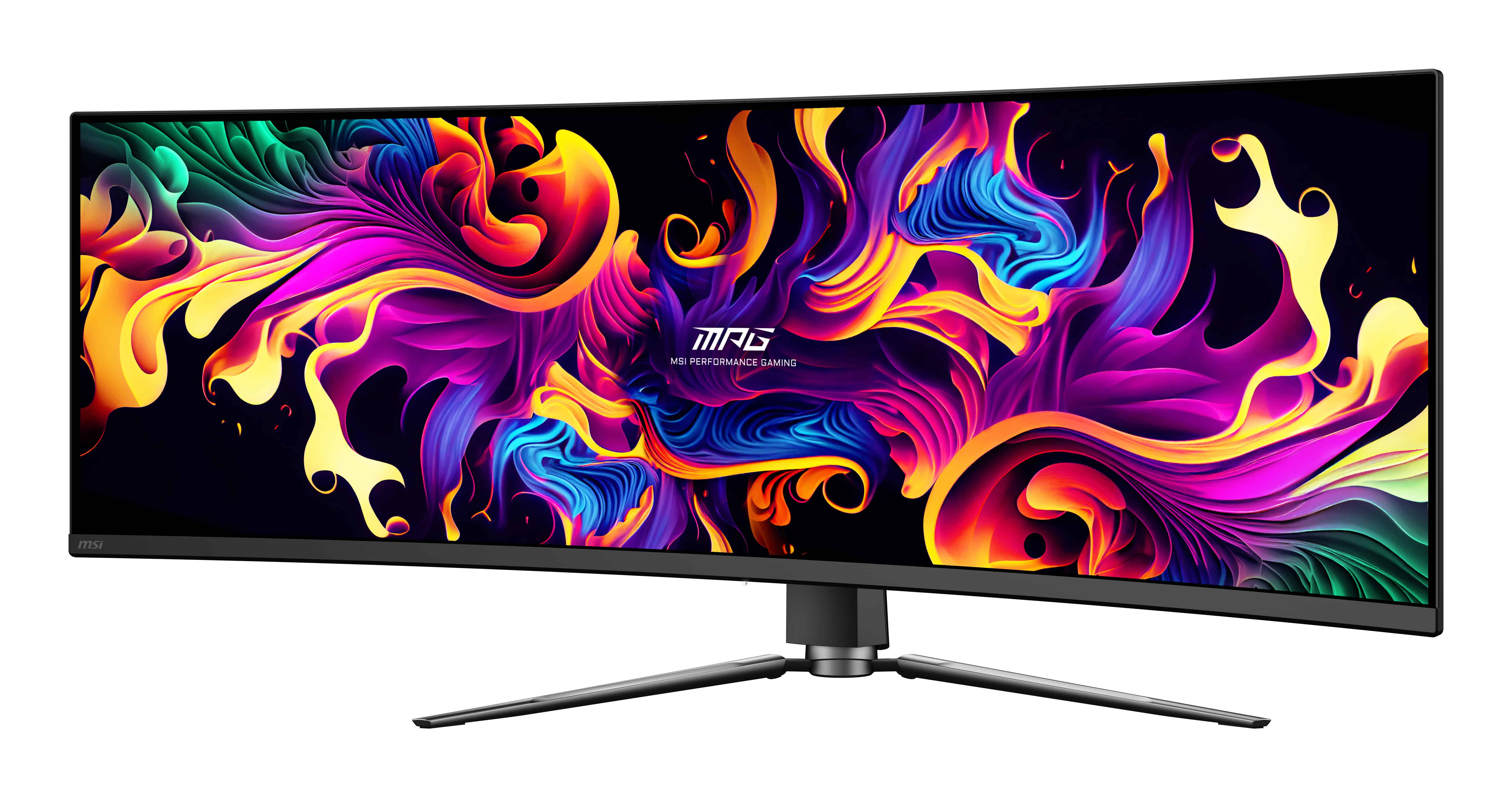 MSI MPG 491CQP QD-OLED computer monitor 124,5 cm (49") 5120 x 1440 Pixels DQHD Zwart (9S6-3FA84T-001) thumbnail