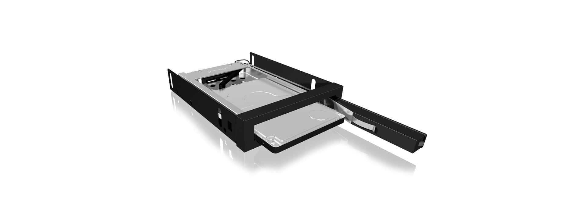 ICY BOX IB-2216StS 8,89 cm (3.5) Opslagschijflade Zwart (IB-2216STS) thumbnail